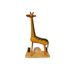 Etikoppaka Wooden Giraffe Toy Etikoppaka Lacquerware