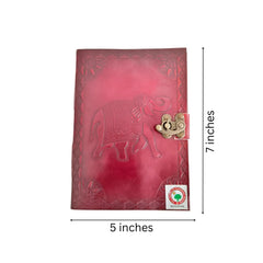 Handcrafted Leather Journal Diary - Perfect for Gifting Wood Decorative