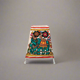 Majestic Elephant Adorned with Blossoms – Traditional Leather Craft | Bed Lamp Leather Paintings