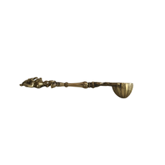 Brass Aarti Spoon Diya Lamp with Long Handle | Traditional Pooja Accessory