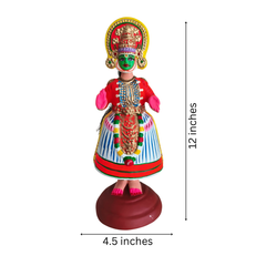 Theatrical Elegance – Kondapalli Wooden Kathakali Doll
