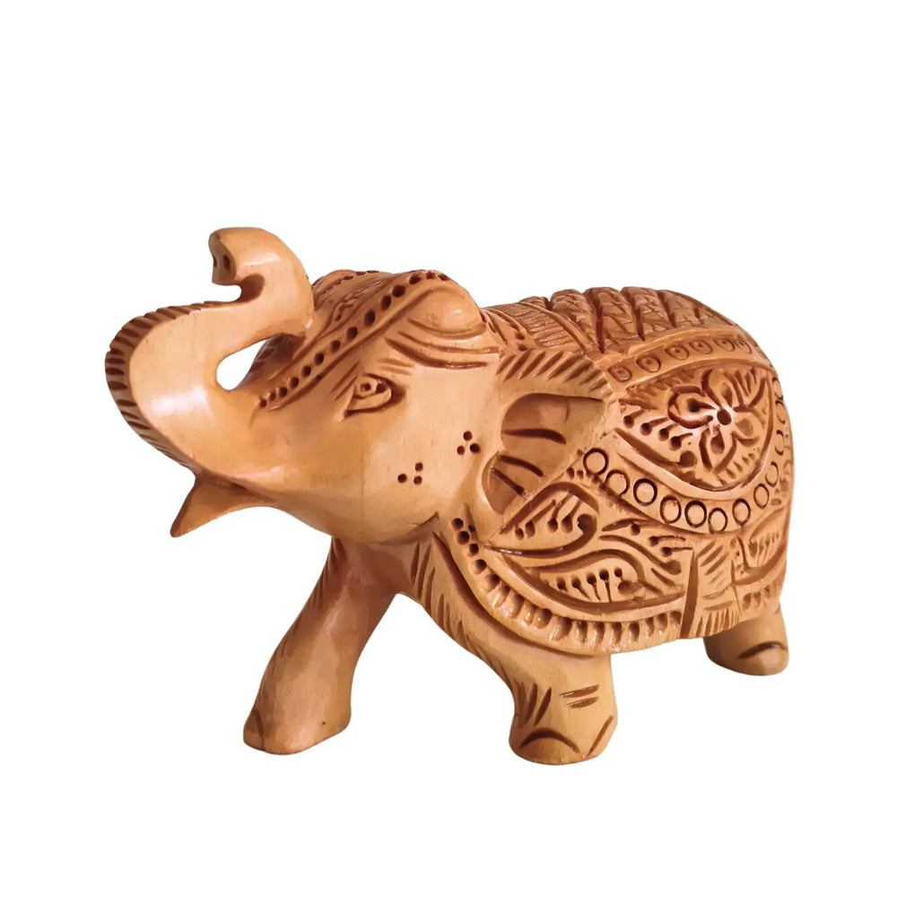 Hand-Carved Wooden Elephants – Artisan Decorative Sculptures maruthi handicrafts