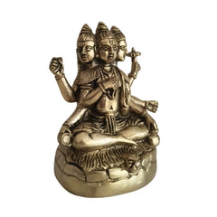 Brass Statue of Lord Brahma Perfect For Gifting And Decor Brass Ware