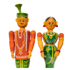 Divine Togetherness – Etikoppaka Lacquerware Wedding Pair