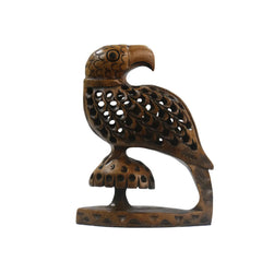 Hand-Carved Wooden Parrot Jali – Intricate Traditional Artwork Wooden Decorative