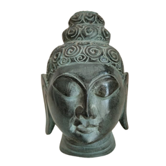 Meditation-inspired marble Buddha idol for pooja and décor.