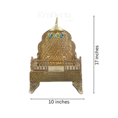 Shuddha Peetham – Brass Pooja Simhasan for Divine Idols