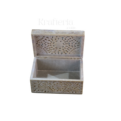 Jewellery Box with Jali Carving – Artisan Indian Handicraft