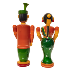 Divine Togetherness – Etikoppaka Lacquerware Wedding Pair