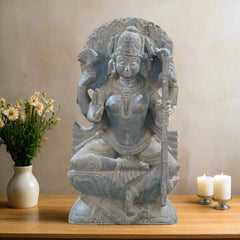 Saraswathi Sculpture – Goddess of Wisdom and Arts