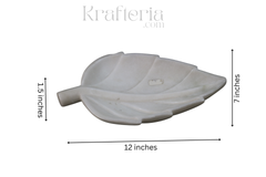 Marble Leaf Trinket Tray – Decorative & Functional