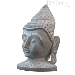 Hand-Carved Buddha Face – Soft Stone Meditation Decor