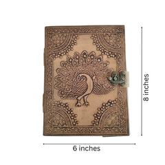 Handcrafted Leather Journal Diary - Perfect for Gifting Wood Decorative