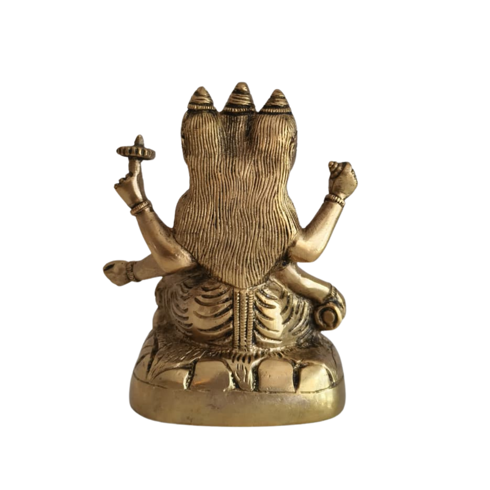 Brass Statue of Lord Brahma Perfect For Gifting And Decor Brass Ware
