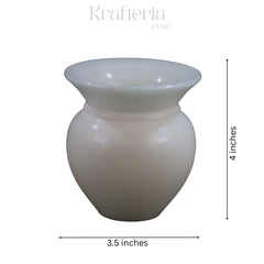 Handcrafted Marble Lota – Traditional Indian Water Vessel