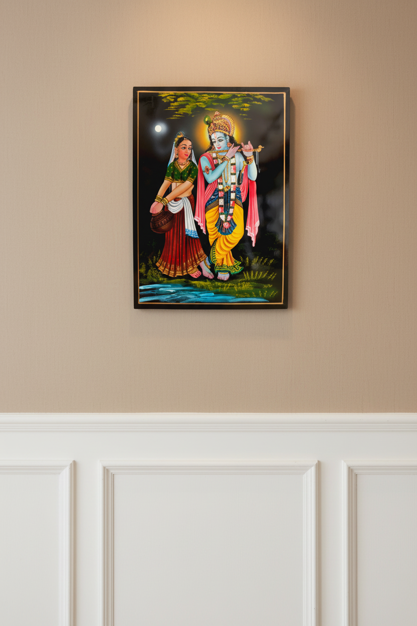 Moonlit Vrindavan Radha Krishna