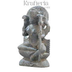 Saraswathi Sculpture – Goddess of Wisdom and Arts Soft Stone