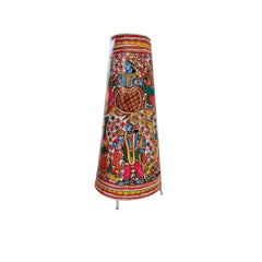 Divine Dashavatara Floral Leather Puppetry Lamp Leather Paintings
