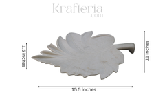 Marble Leaf Trinket Tray – Decorative & Functional
