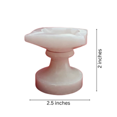 Handcrafted Marble Deepam/DIyas-Perfect for Puja & Home Decor Marble Soft Stone