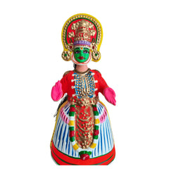 Theatrical Elegance – Kondapalli Wooden Kathakali Doll Kondapalli Lacquerware