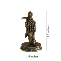 Exquisite Brass Idol of Lord Hanuman with Gada