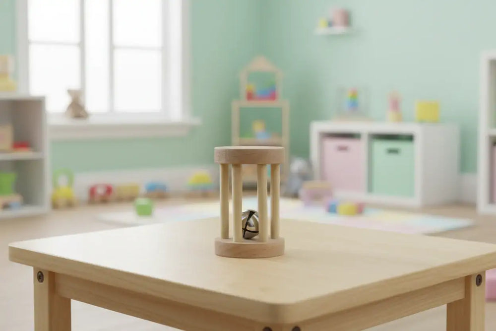 Rattle for Kids Non-Toxic Colors Wooden Lacquerware&toys