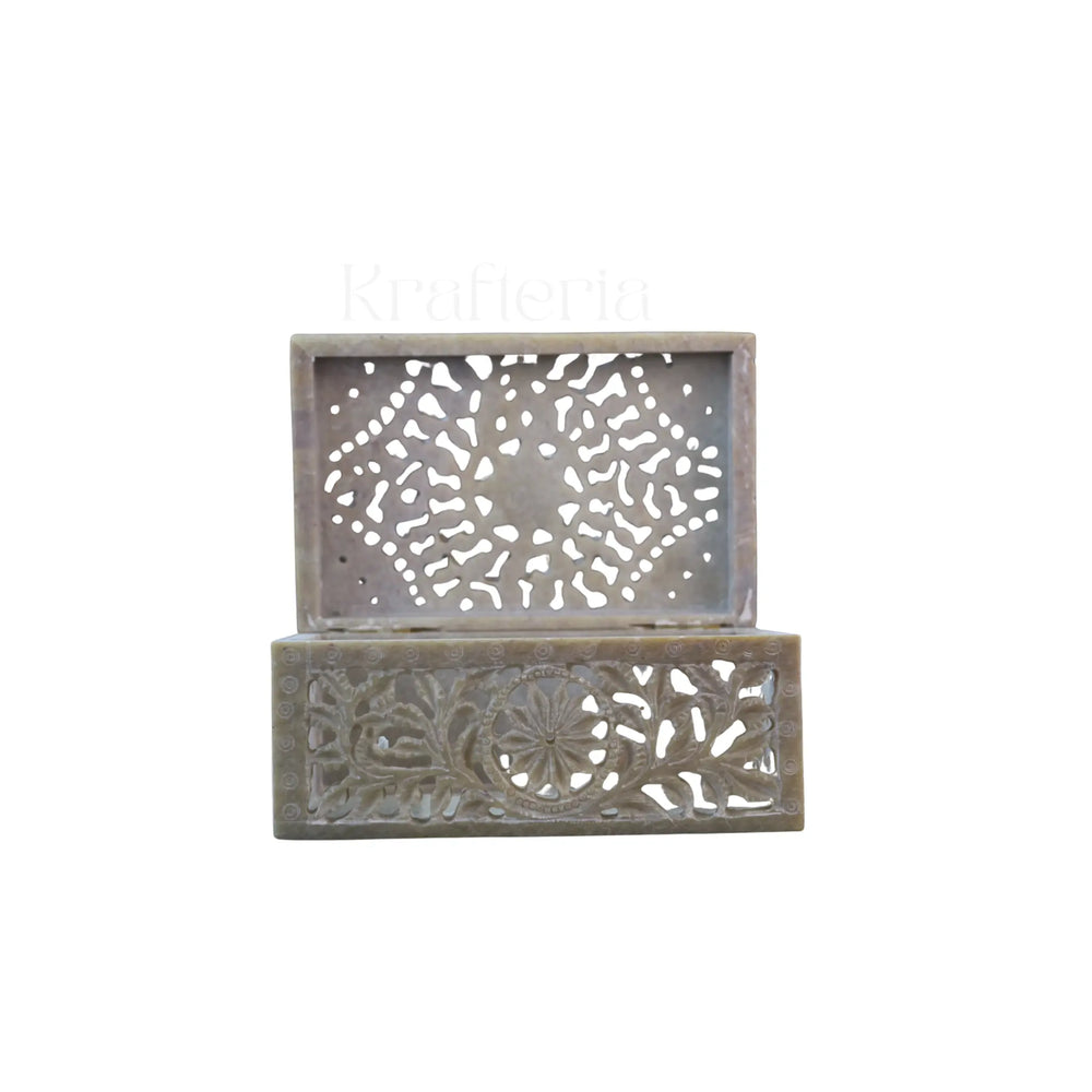 Jewellery Box with Jali Carving – Artisan Indian Handicraft Bachcha Lal