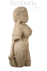 Divine Feminine Sandstone Sculpture - A Symbol of Grace & Beauty