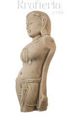 Divine Feminine Sandstone Sculpture - A Symbol of Grace & Beauty