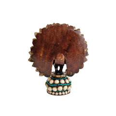 Traditional Indian Style Adorned Peacock Showpiece