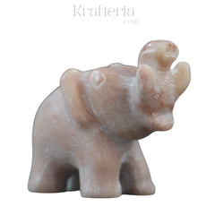 Handcrafted Marble Elephant-Symbol of Strength & Luck