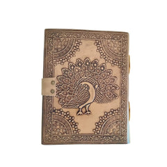 Handcrafted Leather Journal Diary - Perfect for Gifting Wood Decorative