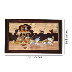 Bhagavad Gita Inspired Inlay – Krishna Guiding Arjuna