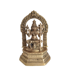 Divine Brass Annapoorna Devi Idol - Goddess of Food & Nourishment