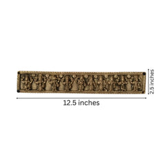 Brass Dashavatara Wall Hanging - Ten Avatars of Lord Vishnu Art Brass Ware
