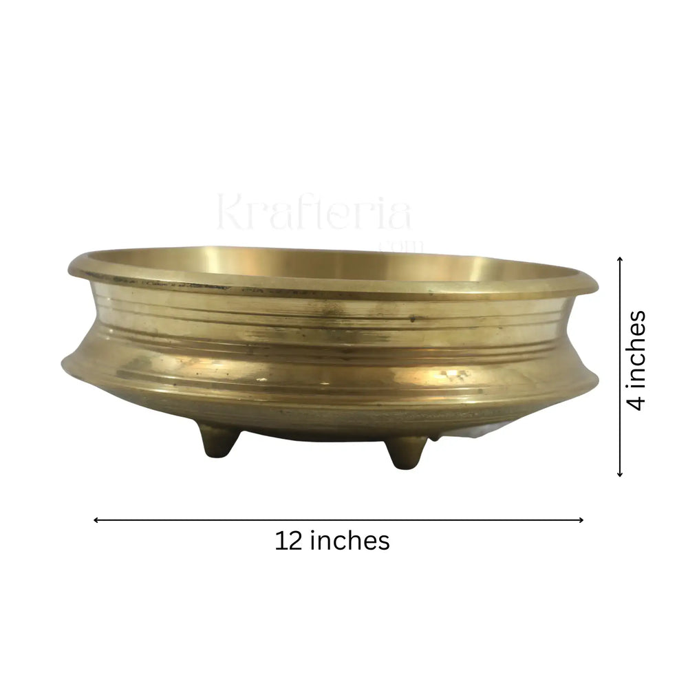 Handcrafted Bronze Uruli – Perfect for Floating Flowers & Home Decor Accessories