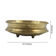 Handcrafted Bronze Uruli – Perfect for Floating Flowers & Home Decor