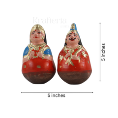 Golu King and Queen Dolls – Traditional Thanjavur Handcrafted Set
