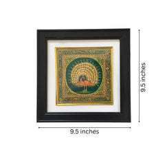 Regal Peacock Tapestry Miniature Painting Paintings