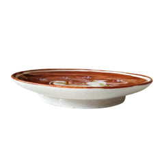 Hand-Painted Indian Pichwai Decorative Plate Pottery