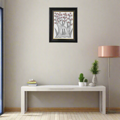 Guardians of the Blooming Tree – Gond Painting