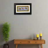 Regal Procession of the Royal Steeds – A Rajasthani Miniature