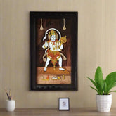 Rosewood Inlay Panel – Lord Hanuman with Gada Paintings