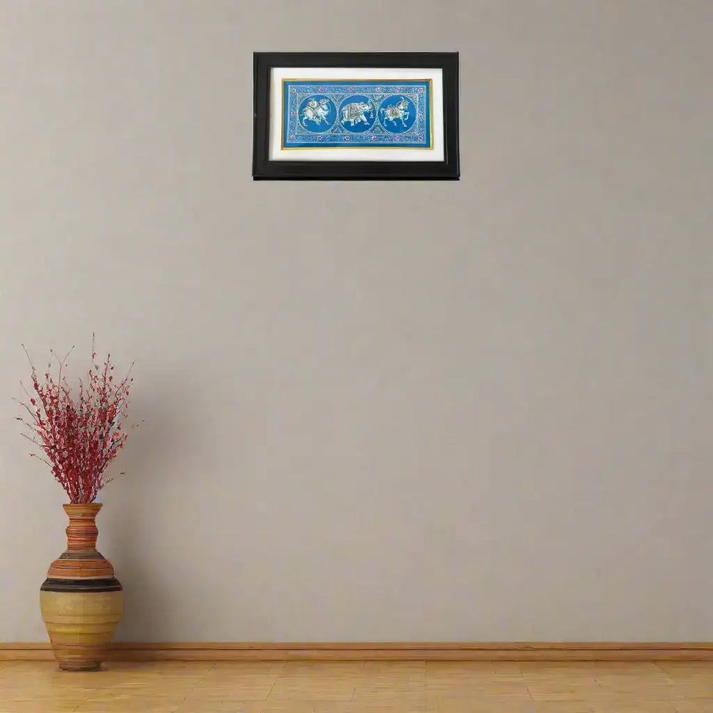 The Royal Procession - A Monochrome Miniature Painting Paintings