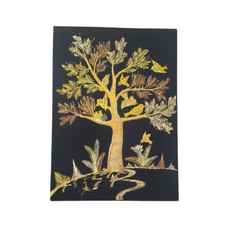 A Flock of Birds in a Straw Tree