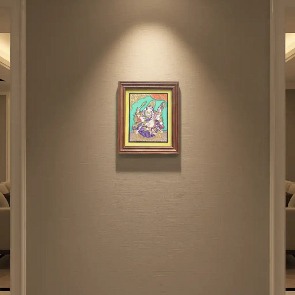 Mysore Saraswathi Painting | 22KT Gold Leaf Paintings