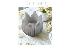 Marble Lotus Flower Candle Stand – Artistic and Serene Accent Marble Soft Stone