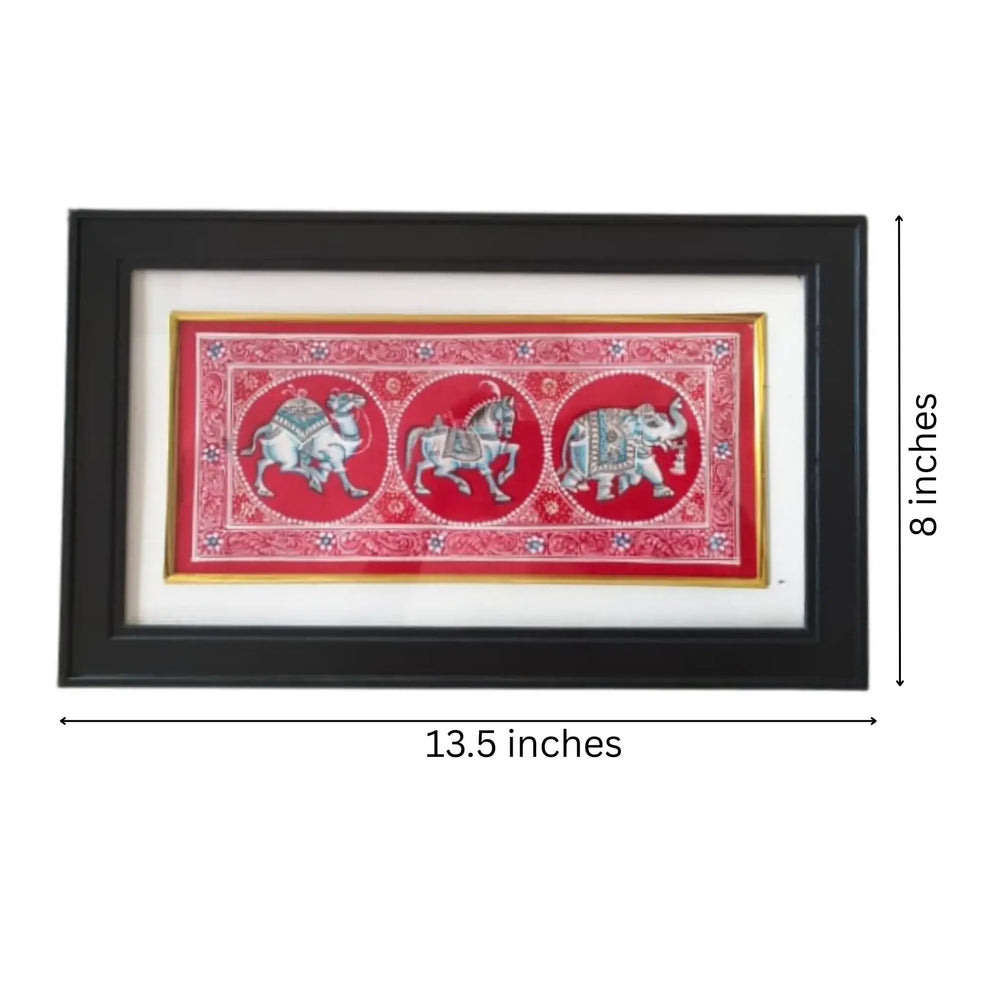 Mewar Miniature - The Sacred Trinity Painting Paintings