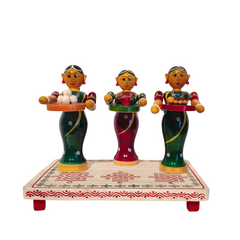 Cultural Etikoppaka Toy - Ladies Serving Tambulam